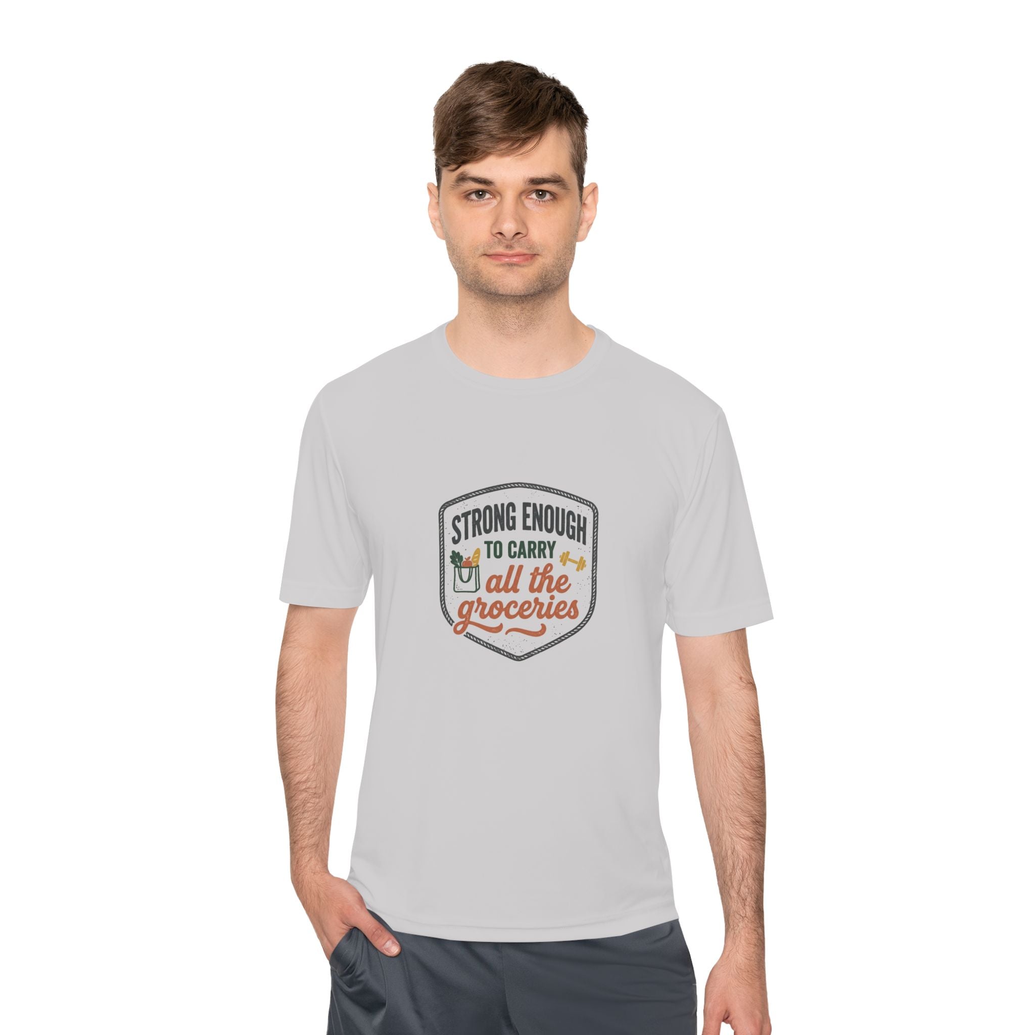 Strong Enough to Carry All the Groceries Unisex Moisture Wicking Tee