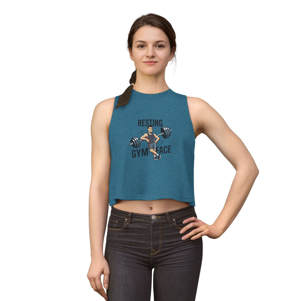 Resting Gym Face Women's Crop Top