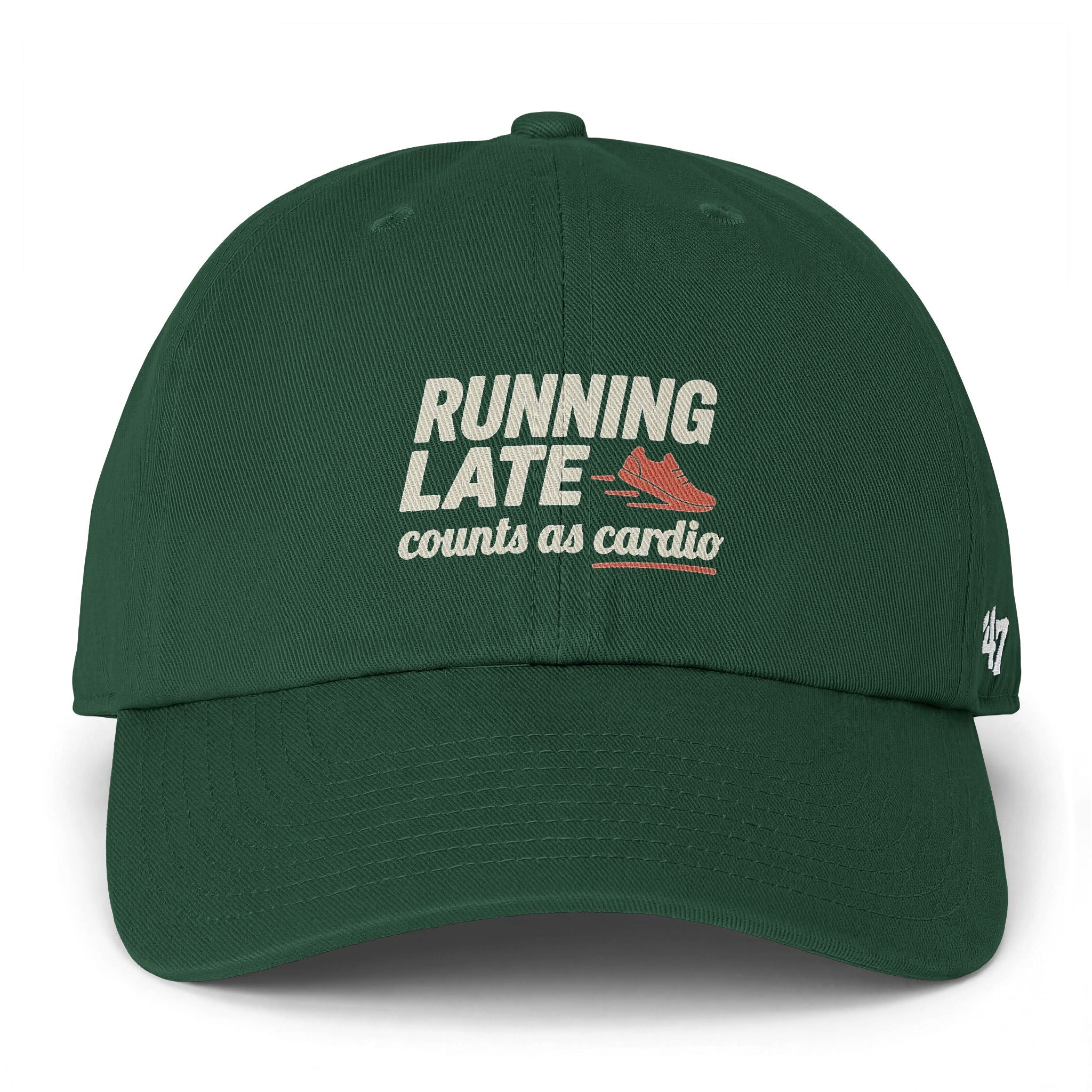 Running Late Counts as Cardio Clean Up Cap
