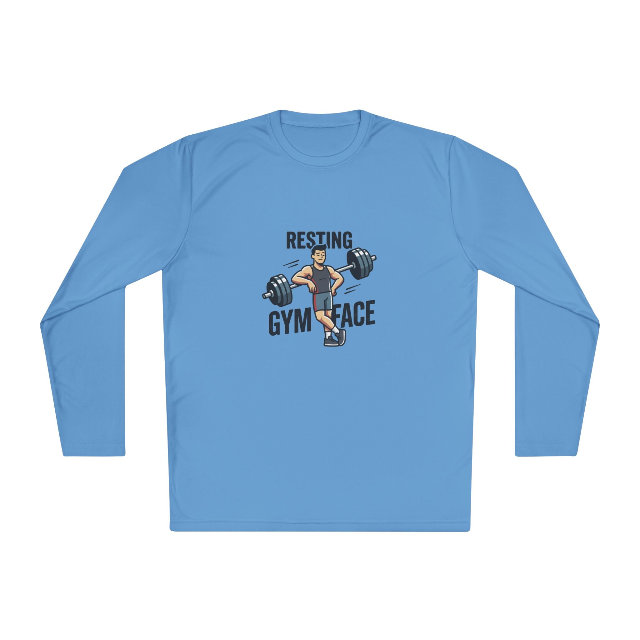 Resting Gym Face Unisex Lightweight Long Sleeve Tee