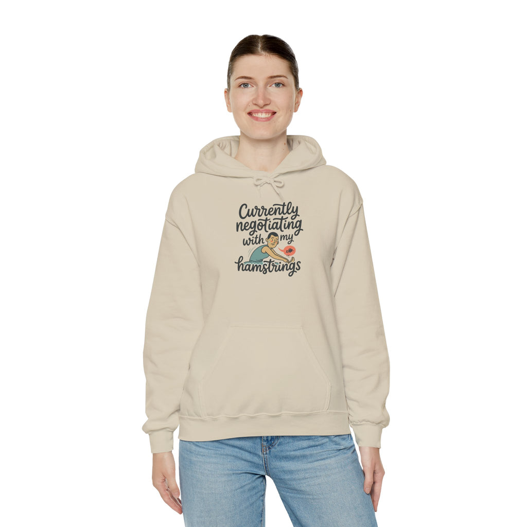 Currently Negotiating with my Hamstrings Unisex Heavy Blend™ Hooded Sweatshirt