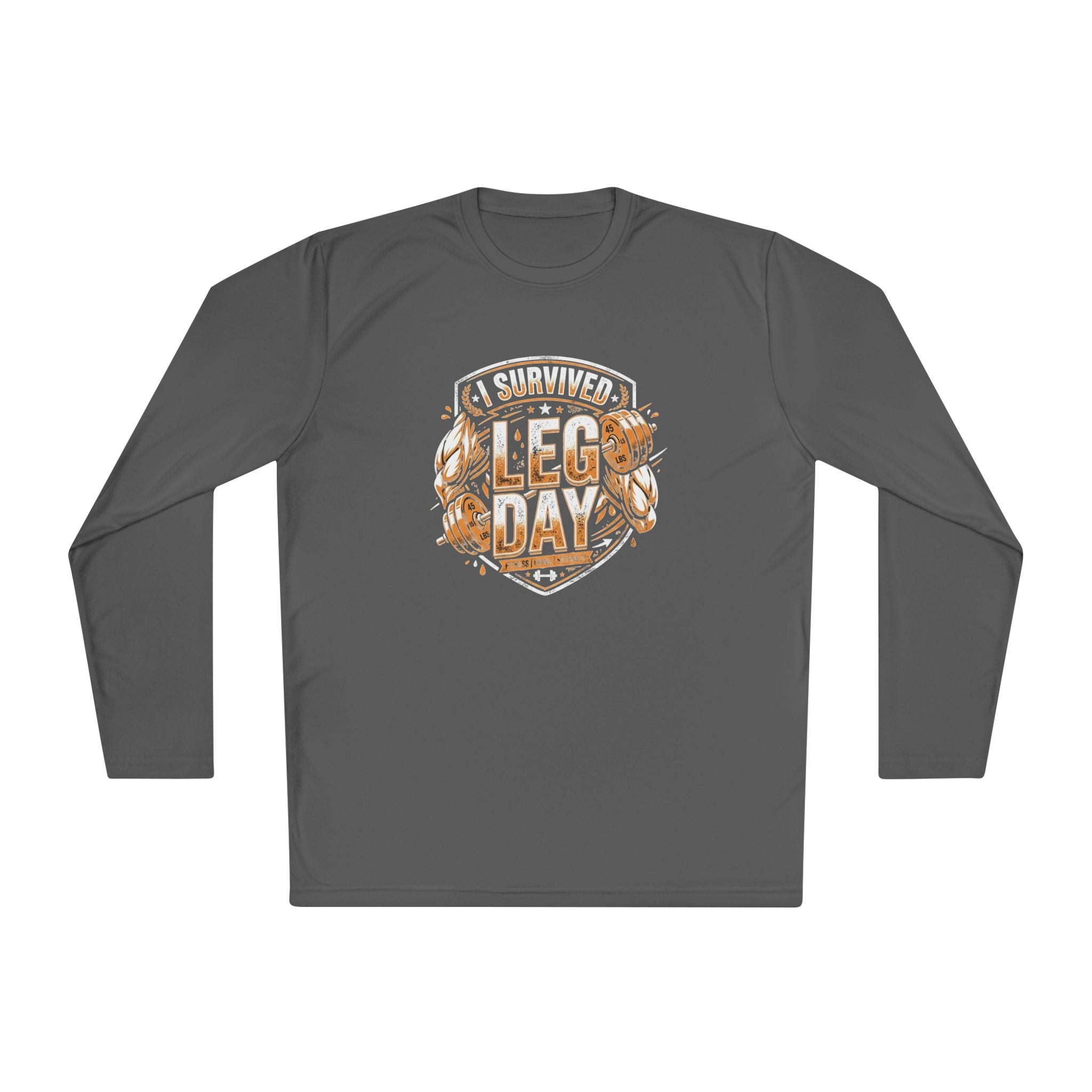 I Survived Leg Day Unisex Lightweight Long Sleeve Tee
