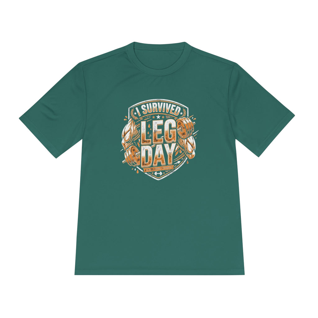 I Survived Leg Day Unisex Moisture Wicking Tee