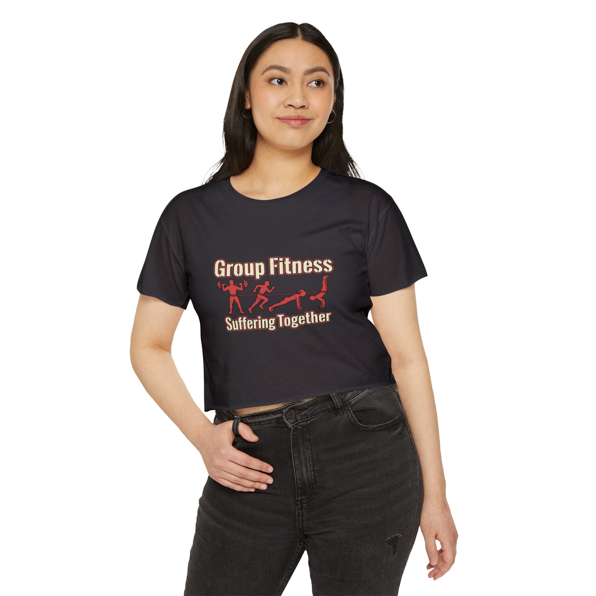 Group Fitness Suffering Together Women's Festival Crop Top