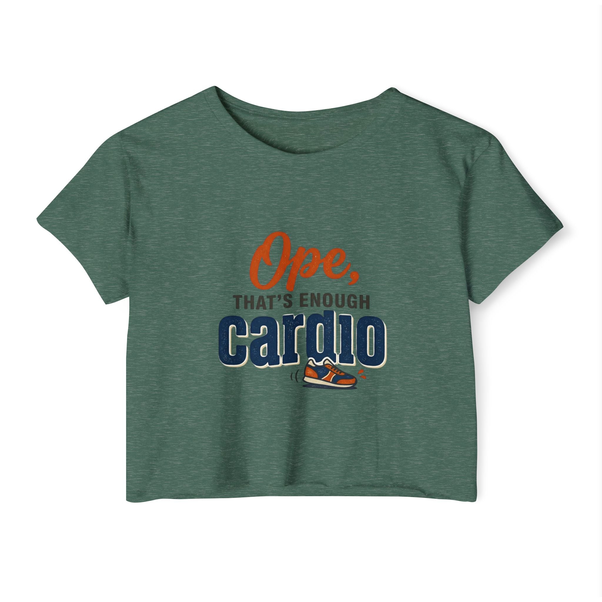 Ope, That's Enough Cardio Women's Festival Crop Top