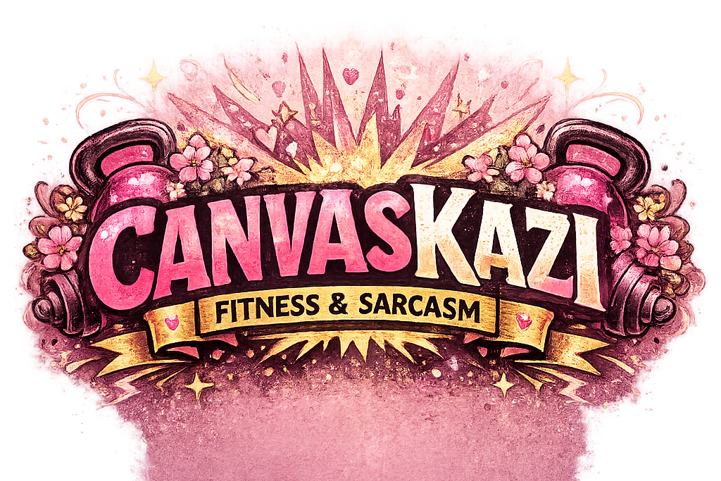 Logo of Canvas Kazi with pink and yellow design elements on a white background